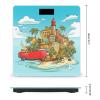Weight Scale, Island of Cuba Print Digital Scale Bathroom Scale LCD Display Scale Portable Scale Fitness Scale Household Scale view 2