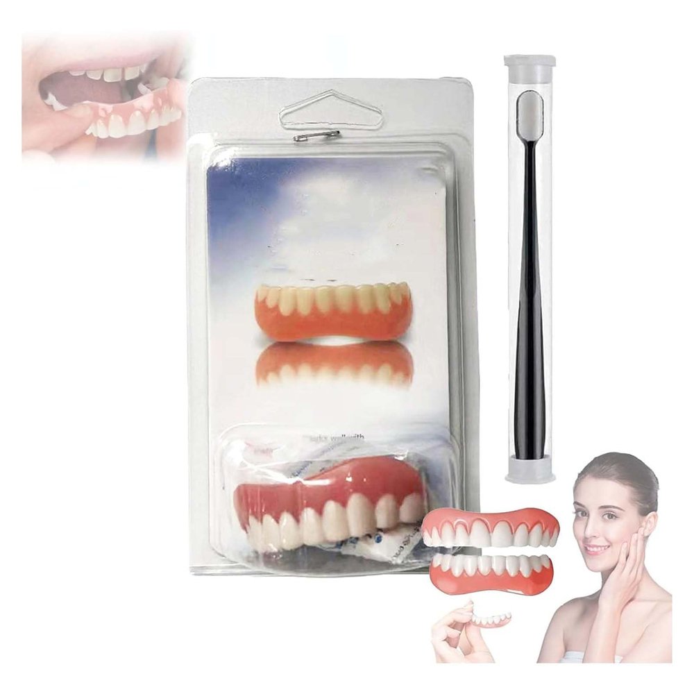 Yunpso Denture Silicone Reline Kit,Fivfivgo Soft Denture Reline Kit,Yunpso Soft Denture Reline Kit,Soft Reline Kit for Dentures,Vumela Soft Denture Reliner Kit,Teeth Veneers for Men and Women (1PC)