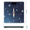 Weight Scale, Rocket in Space Print Digital Scale Bathroom Scale LCD Display Scale Body Weight Scale Portable Scale view 2