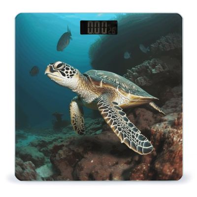 Weight Scale, Sea Turtle Print Digital Scale Bathroom Scale LCD Display Scale Body Weight Scale Portable Scale