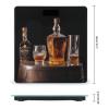 Weight Scale, Whisky Beer Pictures Print Digital Scale Bathroom Scale LCD Display Scale Body Weight Scale Portable Scale view 2