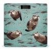 Weight Scale, Otters Print Digital Scale Bathroom Scale LCD Display Scale Portable Scale Fitness Scale Household Scale view 1