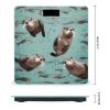 Weight Scale, Otters Print Digital Scale Bathroom Scale LCD Display Scale Portable Scale Fitness Scale Household Scale view 2