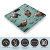 Weight Scale, Otters Print Digital Scale Bathroom Scale LCD Display Scale Portable Scale Fitness Scale Household Scale view 3