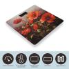 Weight Scale, Oil Painting Red Flower Print Digital Scale Bathroom Scale LCD Display Scale Portable Scale Fitness Scale Household Scale view 3