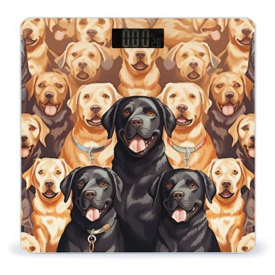 Weight Scale, Labrador Retriever Dogs Print Digital Scale Bathroom Scale LCD Display Scale Portable Scale Fitness Scale Household Scale