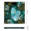 Weight Scale, Light Blue Butterfly Print Digital Scale Bathroom Scale LCD Display Scale Portable Scale Fitness Scale Household Scale view 2