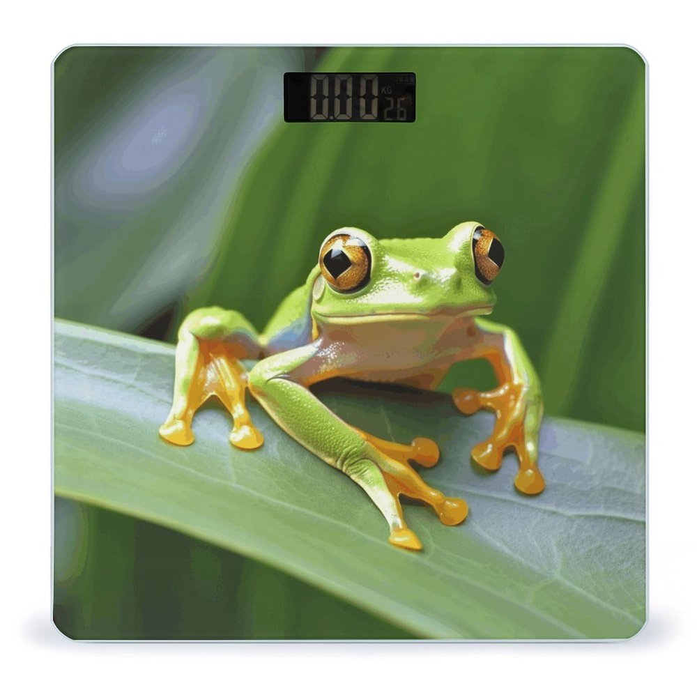 Weight Scale, Tree Frog Baby Print Digital Scale Bathroom Scale LCD Display Scale Body Weight Scale Portable Scale