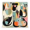 Weight Scale, Mid-Century Modern Art Cat Print Digital Scale Bathroom Scale LCD Display Scale Portable Scale Fitness Scale Household Scale view 1