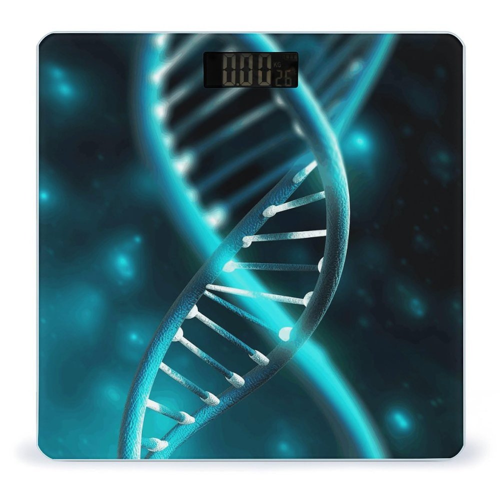 Weight Scale, Science Gene Strand Print Digital Scale Bathroom Scale LCD Display Scale Body Weight Scale Portable Scale