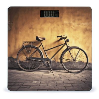 Weight Scale, Old Bicycle Print Digital Scale Bathroom Scale LCD Display Scale Portable Scale Fitness Scale Household Scale