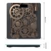 Weight Scale, Steampunk Mechanical Gears Print Digital Scale Bathroom Scale LCD Display Scale Body Weight Scale Portable Scale view 2