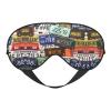 License Plate Imitation Silk Sleep Mask - Relaxation with Adjustable Elastic Strap - Ideal for Travel and Deep Sleep view 1