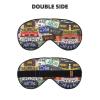 License Plate Imitation Silk Sleep Mask - Relaxation with Adjustable Elastic Strap - Ideal for Travel and Deep Sleep view 2