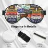 License Plate Imitation Silk Sleep Mask - Relaxation with Adjustable Elastic Strap - Ideal for Travel and Deep Sleep view 3