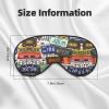 License Plate Imitation Silk Sleep Mask - Relaxation with Adjustable Elastic Strap - Ideal for Travel and Deep Sleep view 4