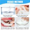 Wttfc Clip in Veneers Teeth, 2 Pairs Fake Teeth Veneers, Clip on Veneers Top and Bottom, Instant Veneers Dentures, Snap on Dentures, False Teeth, Snap on Veneers Teeth for Regain Confident Smile view 4