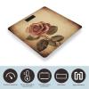 Weight Scale, Vintage Rose Print Digital Scale Bathroom Scale LCD Display Scale Body Weight Scale Portable Scale view 3