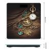 Weight Scale, Steampunk Watches Keys and Chains Print Digital Scale Bathroom Scale LCD Display Scale Body Weight Scale Portable Scale view 2