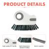 2-in-1 Joint Brush for Window and Door Rails - Multifunctional Hard Bristle Cleaning Brush with Hidden Scraper - Corner Cleaning Brush, Small Brushes for Cleaning Corners and Joints (4 Grey) view 3