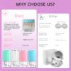 Portable Ultrasonic Contact Lens Cleaner with USB Charger and Solution Soak Case - Soft, Colored, Hard, Rgp, Ok Lens Blue view 2