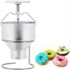 Manual Donut Depositor Professional Donut Dispenser 2L W/Stand, Food-Grade Aluminum Donut Hopper with 6 Adjustable Thickness, Donut Batter Dispenser for Home & Commercial Use view 1