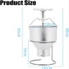 Manual Donut Depositor Professional Donut Dispenser 2L W/Stand, Food-Grade Aluminum Donut Hopper with 6 Adjustable Thickness, Donut Batter Dispenser for Home & Commercial Use view 2