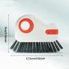2 in 1 Groove Cleaning Brush Window Track Cleaning Tools, Multifunction Grout Cleaner Tool Grip Brush for Sliding Door Track, Window Sill(Orange*2) view 2