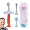 Shurzzesj Children Tooth Brush - Gentle Cleaning Kids Teeth Silicone Toothbrush - Cute Floral Appearance Toothbrush for Home Travel Use for Nursery, Travelling view 1