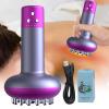 Heating Scraping Device,Microcurrent Cellulite Heating Vibration Handheld Massager - Cellulite Massager Microcurrent Massage Tool for Slimming Body and Smoother Skin view 3