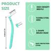 10 Pcs Angle Interdental Brushes, Angled Dental Brush for Teeth Cleaning, L Shape Interdental Brush for Teeth Clean Oral Hygiene Tooth Brushes, Easy Interspace Cleaning Teeth Brushes (Green, 0.8mm) view 2