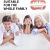 Care Spring Instant Veneers Dentures 2 Pairs Clip in Veneers Teeth, False Teeth Upper & Lower Set for Man Women, Full Mouth Coverage Smile Teeth Covers Artificial Cosmetic Teeth Dentures for Whitening view 3