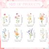 Rngmsi Wildflower Birthday Party Decorations, 40PCS Baby in Bloom Baby Shower Cake Decorations, Floral Cupcake Toppers Floral Baby Shower Decor Flower Cupcake Toppers Girls Women view 3