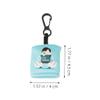 4pcs Eyeglass Cleaning Cloth Key Rings with Rope for Sunglasses view 2