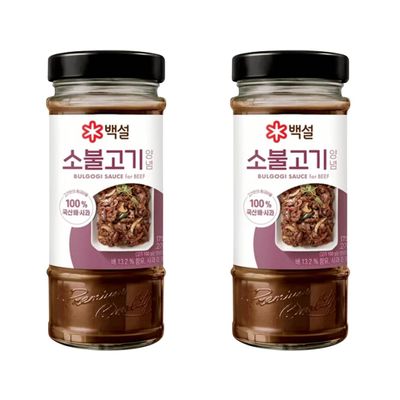 CJ Beksul Beef Bulgogi Marinade Korean BBQ Sauce 290g (Pack of 2)
