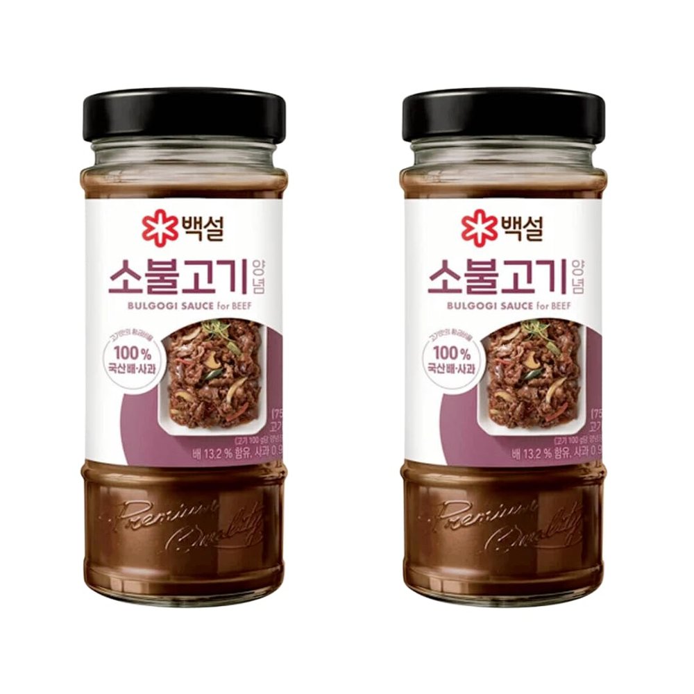 CJ Beksul Beef Bulgogi Marinade Korean BBQ Sauce 290g (Pack of 2)