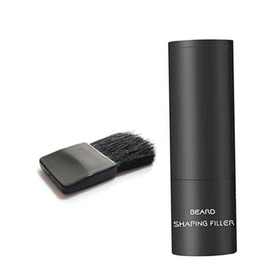 Beard Shadow Powder Beard Thickening Powder Beard Filling Encryption Stick Instant Stain-Proof Root Touchup Beard Shaping Filler for Thinning Dark Brown