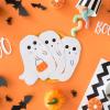 100PCS Halloween Paper Napkins, 3-ply Disposable Ghost Pumpkin Black Cat Luncheon Napkin Spooky Dessert Dinner Hand Napkin for Party, 6.5 x 6.5 Inches view 4