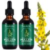 Mullein Leaf Extract for Lungs, Mullein Drops, Powerful Mullein Leaf Liquid Drops, Vegan Mullein Leaf Sublingual Fast Absorption - 60ml*2-4 Month Supply view 1