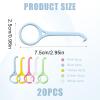 20 Pcs Aligner Removal Tool Retainer Remover Tool Aligner Tooth Hook Invisible Braces Remover Hook for Removing Invisible Braces Orthodontic Retainers Tooth Cleaning Oral Care (5Colors) view 2