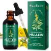 Mullein Drops, Mullein Leaf Extract for Lungs Natural Mullein Leaf Extract Drops, Fast Absorption, Lungs Cleanse, 60ml view 1