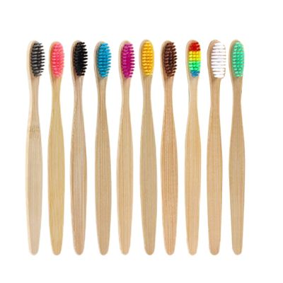 Bamboo Toothbrushes with Soft Bristles Organic Natural Adult Kids Bamboo Soft Toothbrush Eco-Friendly Plastic Free Packaging for Family Travel Gifts,10 Packs (Multicolor)