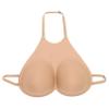 inhzoy Sponge Fake Boobs D Cup Breast Plate Adjustable Straps Fake Breasts Crossdresser Cosplay Prosthesis Mastectomy Type A Nude One Size view 1