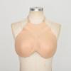 inhzoy Sponge Fake Boobs D Cup Breast Plate Adjustable Straps Fake Breasts Crossdresser Cosplay Prosthesis Mastectomy Type A Nude One Size view 2