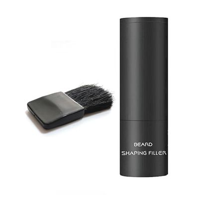 Beard Shadow Powder Beard Thickening Powder Beard Filling Encryption Stick Instant Stain-Proof Root Touchup Beard Shaping Filler for Thinning Black