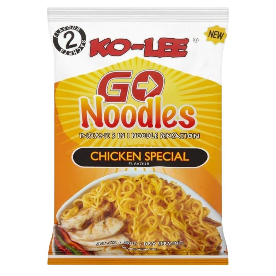 Instant Noodle Bundle Pack with Ko-Lee Go Instant Noodles Chicken Special Flavour (24 X 85g) - 1 Pack | Suitable For The Microwave & Suitable For Vegetarians | Full Case: (24 x 85g Each).