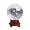 CRPPSYYR Crystal Ball with Wood Stand Selenite Ball Crystal Sphere Healing Stone Crystal Decorative Ball Photography Lensball, Meditation Orb and Home Decor,Diameter2.0 view 1