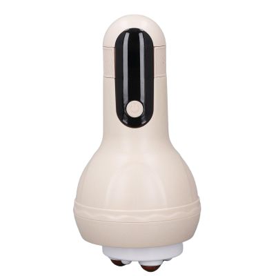 Abdomen Massager, 12 Levels Muscle Relaxation Automatic Portable Electric Abdominal Massager Powerful 30W for Office (Apricot)