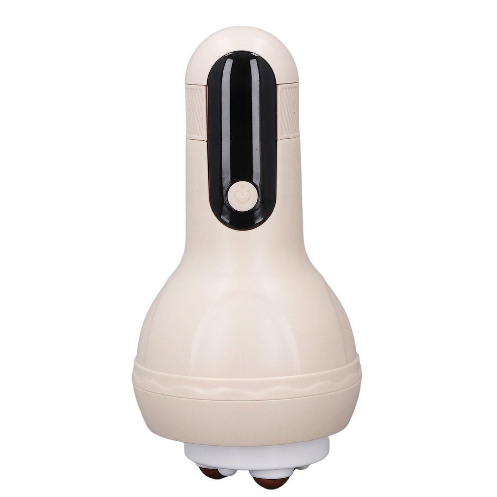Abdomen Massager, 12 Levels Muscle Relaxation Automatic Portable Electric Abdominal Massager Powerful 30W for Office (Apricot)