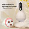 Abdomen Massager, 12 Levels Muscle Relaxation Automatic Portable Electric Abdominal Massager Powerful 30W for Office (Apricot) view 4